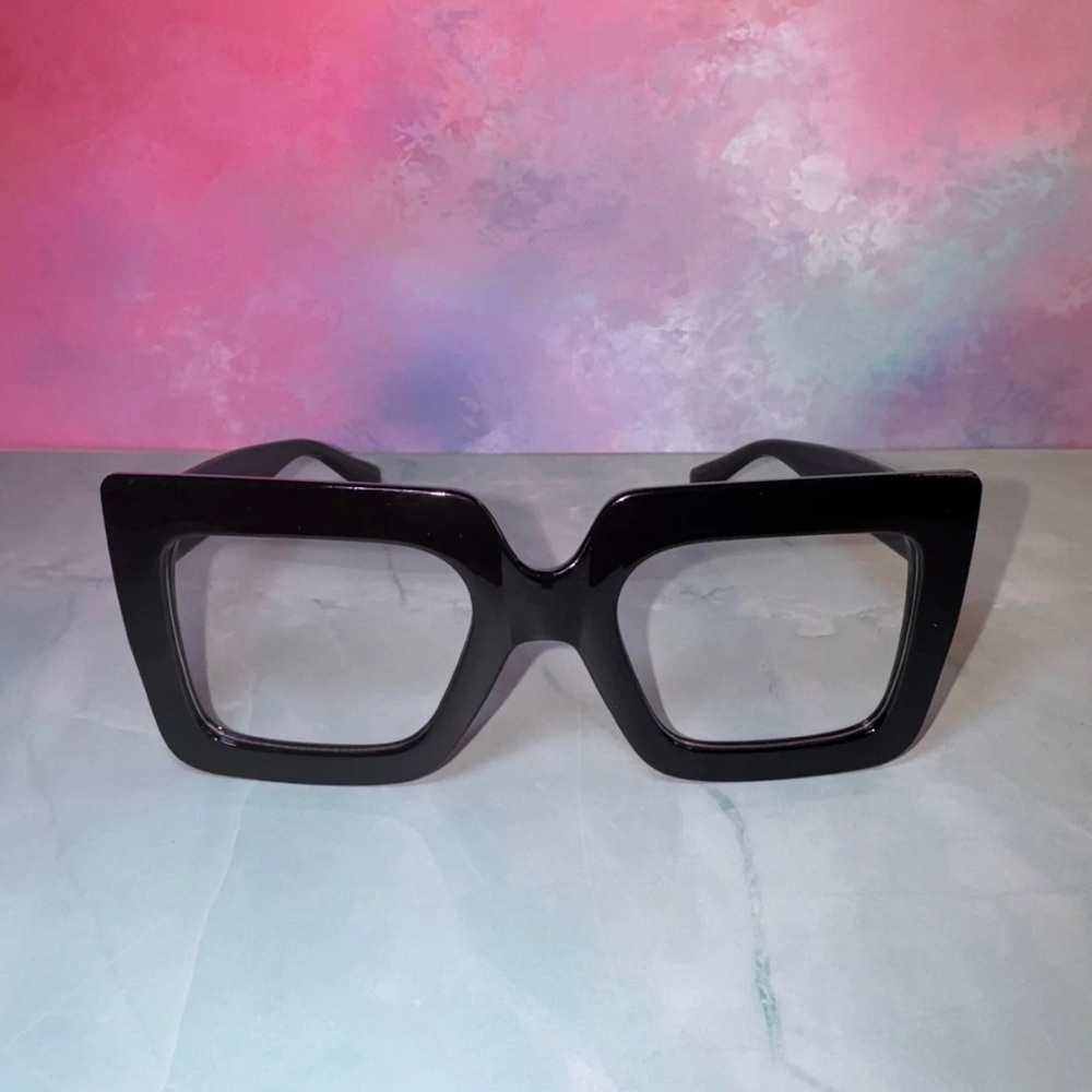 Black Square Biz Fashion Glasses